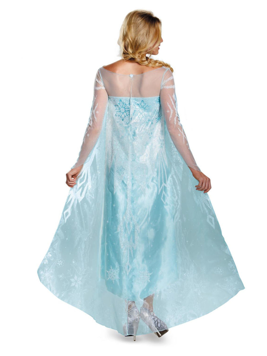 Disney Frozen Elsa Classic Costume Adult Blue Dress with Cape 2