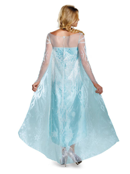 Disney Frozen Elsa Classic Costume Adult Blue Dress with Cape 2
