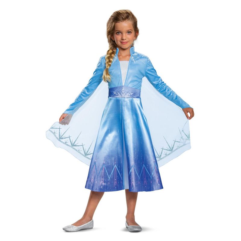 Disney Frozen Elsa Travelling Deluxe Costume Child Blue 1