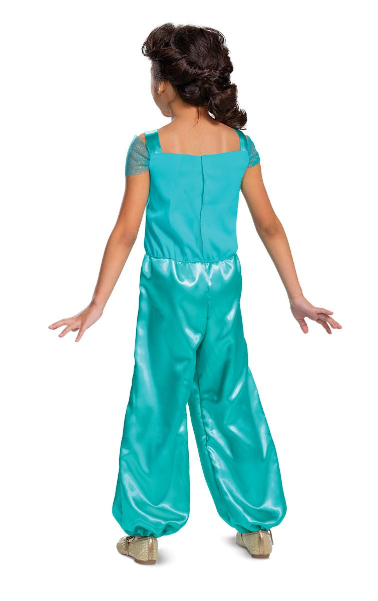 Disney Jasmine Costume Child Green Jumpsuit_2