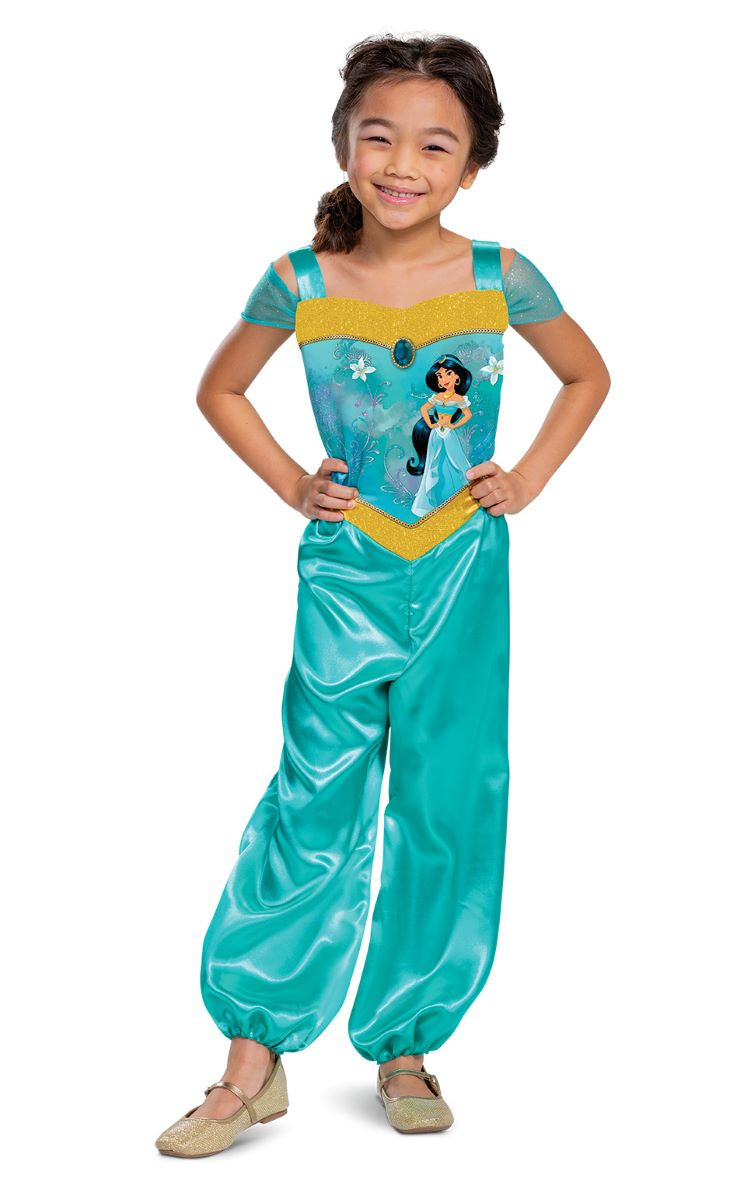 Disney Jasmine Costume Child Green Jumpsuit 1