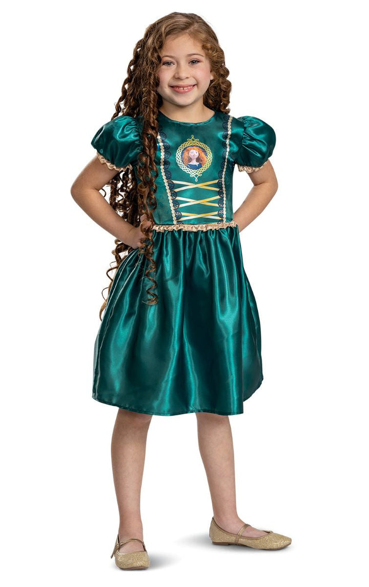 Disney Merida Costume Child Green Dress_1