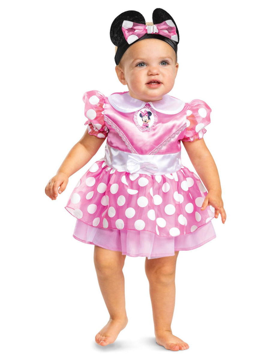 Disney Minnie Mouse Classic Costume Child Pink Dress and Headband 1