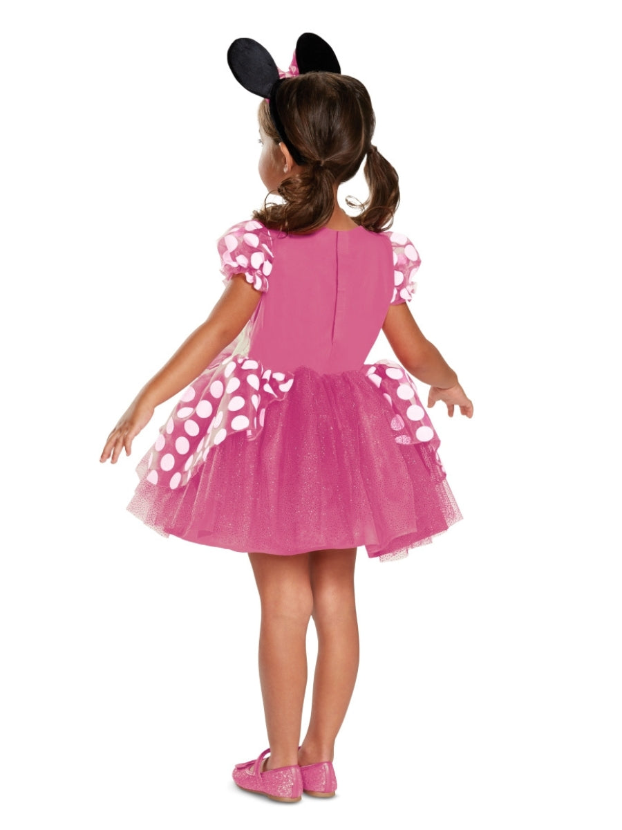 Disney Minnie Mouse Deluxe Costume Child Pink Dress Smiffys sm-129459 2