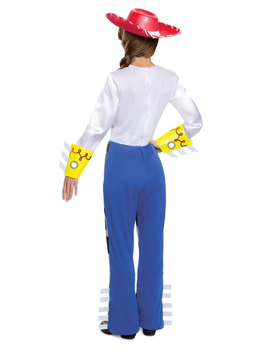 Disney Pixar Toy Story 4 Jessie Classic Costume Adult Jumpsuit Attached Shirt Hat Hair Bow 2
