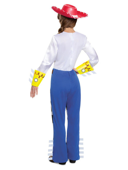 Disney Pixar Toy Story 4 Jessie Classic Costume Adult Jumpsuit Attached Shirt Hat Hair Bow 2
