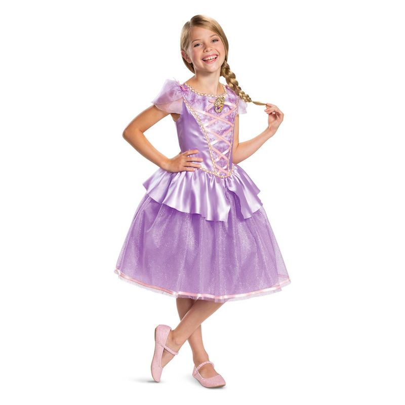 Disney Tangled Rapunzel Deluxe Costume Child Purple_1