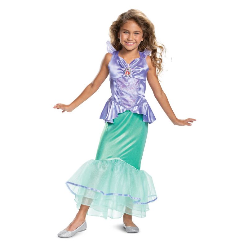 Disney The Little Mermaid Ariel Deluxe Costume Child Dress 1