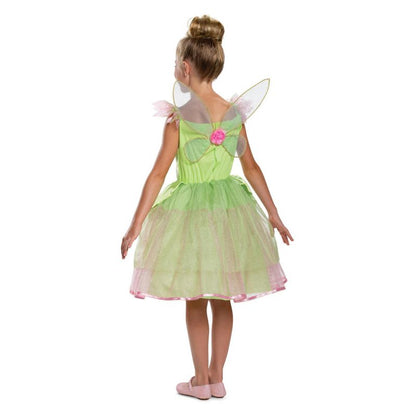 Disney Tinker Bell Deluxe Childs Costume Green Dress with Character Cameo and Wings 2