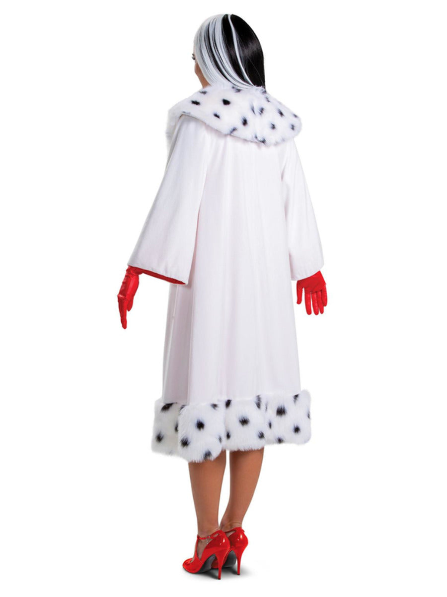 Disney Villains Cruella Classic Costume Adult Coat Gloves 2