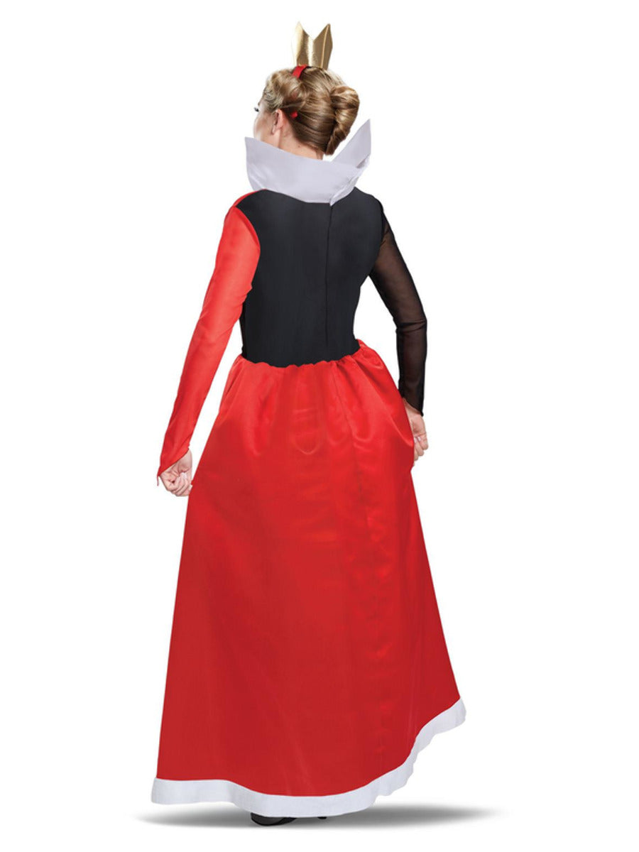 Disney Villains Red Queen Classic Costume Adult Full Length Dress Gold Crown 2