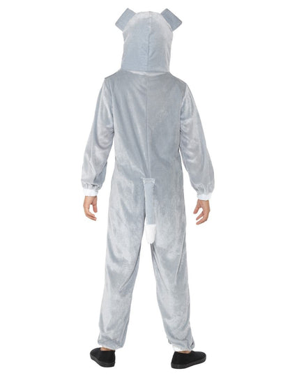 Dog Costume Kids Grey Hooded Jumpsuit 4