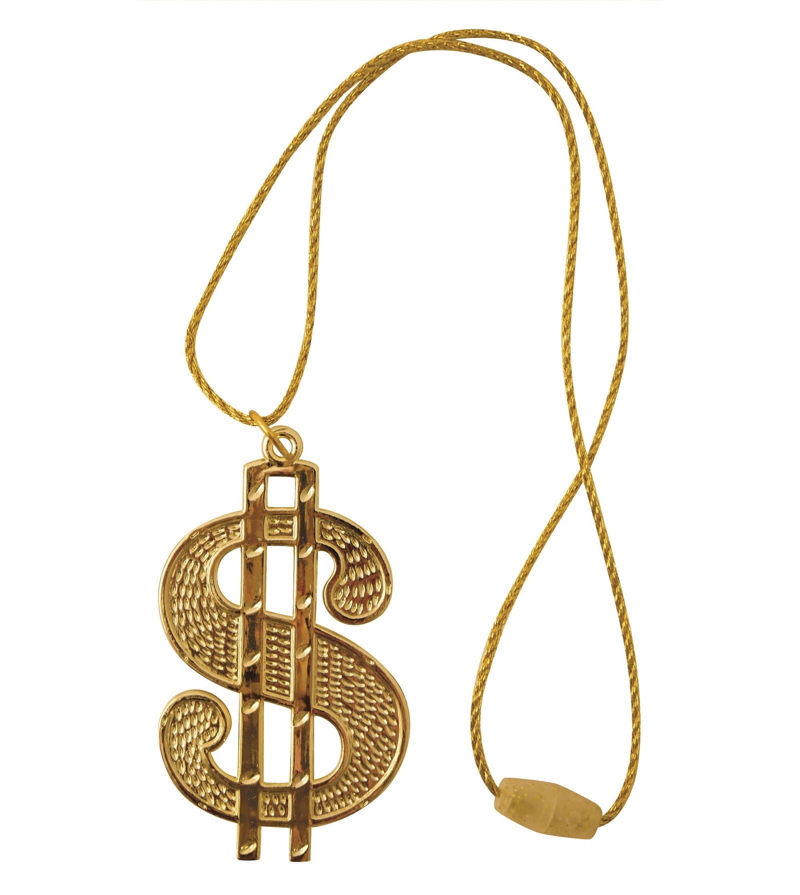 Dollar Medallion on String Cord Costume Accessory 1
