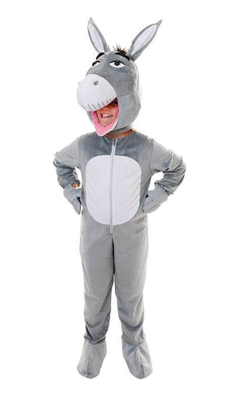 Donkey Big Head Childrens Costume Grey Mascot 1