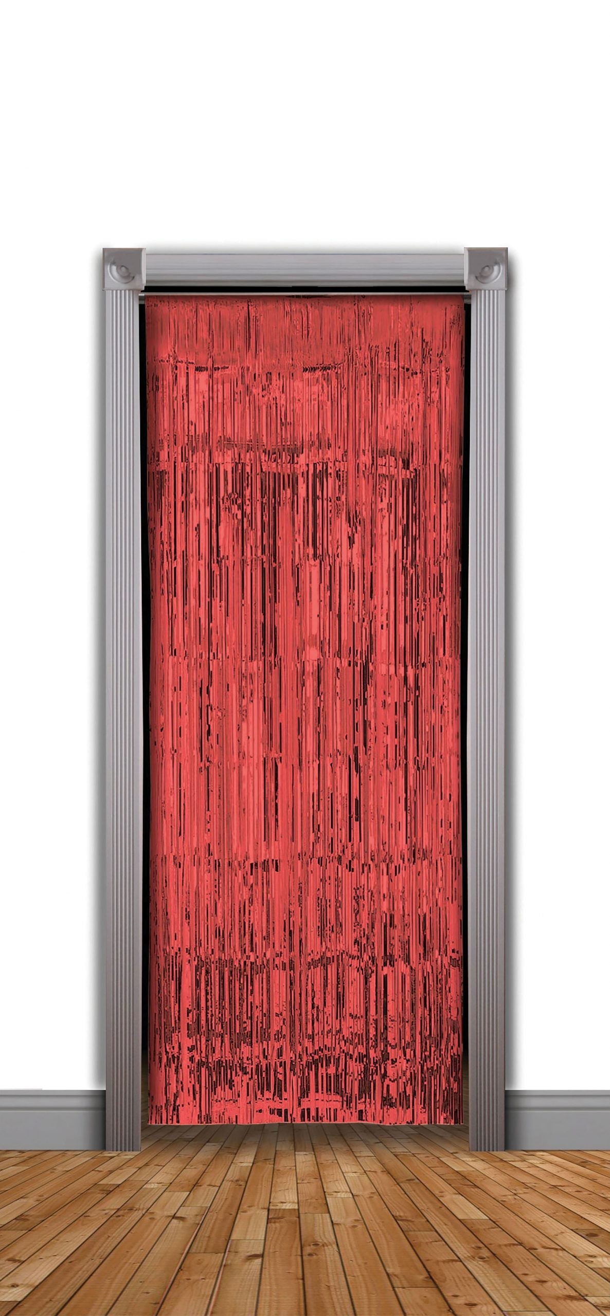 Doorway Curtain Red Tinsel 240x94cm Party Goods Unisex 1