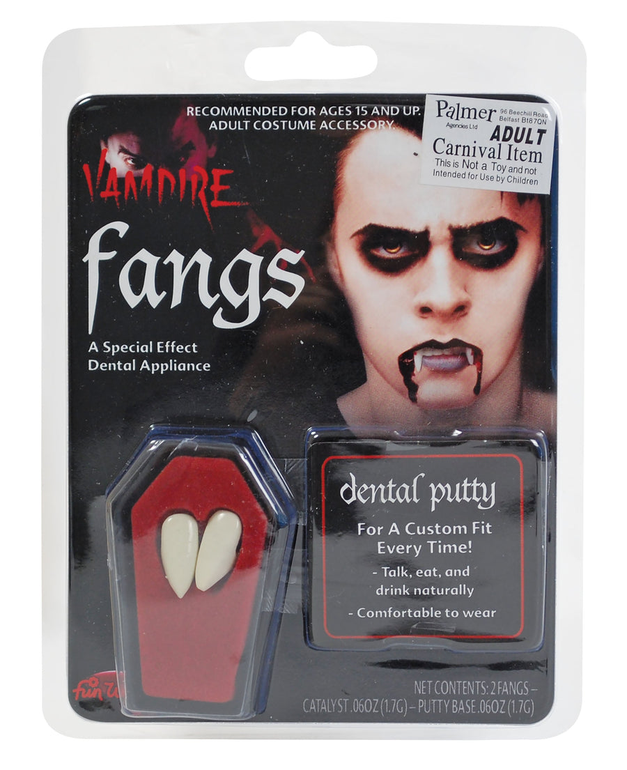 Dracula Fang Caps Vampire Teeth with Putty_1