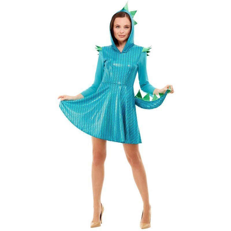Dragon Costume Adult Blue 1