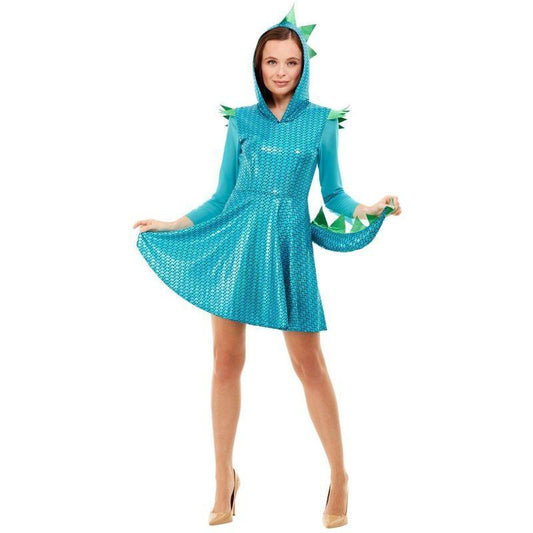 Dragon Costume Adult Blue 1