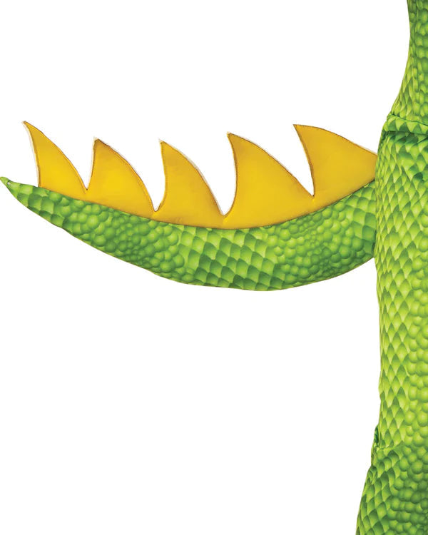 Dragon Green Child Costume 3D Mask and Scales 5