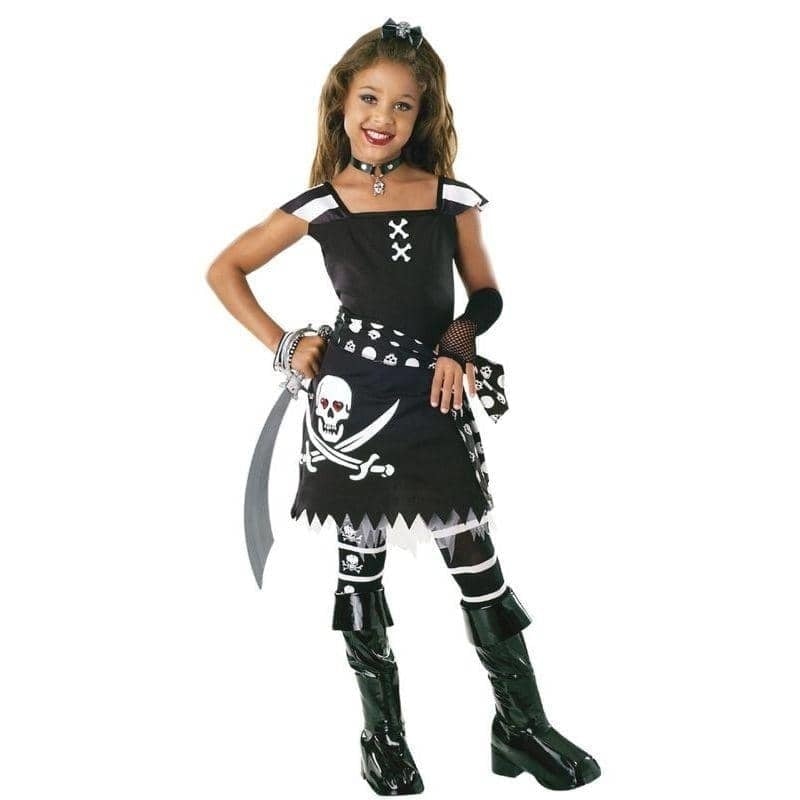 Drama Queens Childs Scarlet Costume Pirate Girl 1