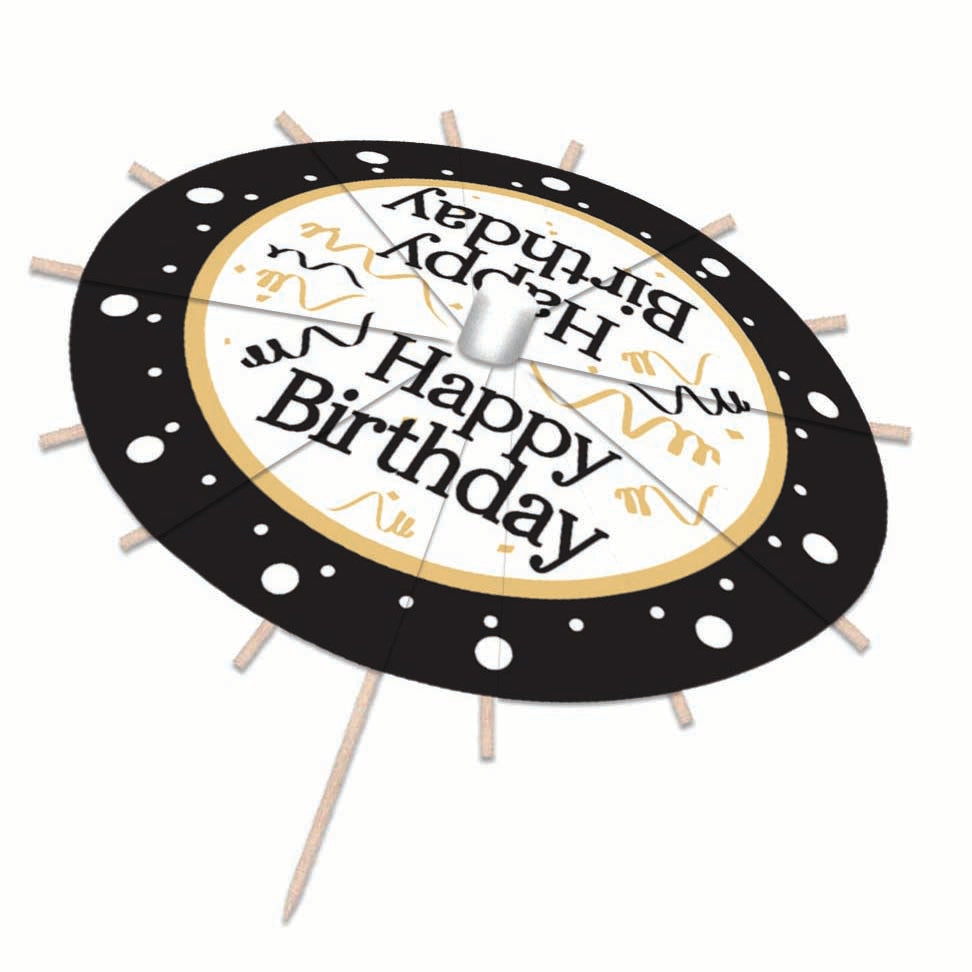 Drink Umbrella Happy Birthday 1