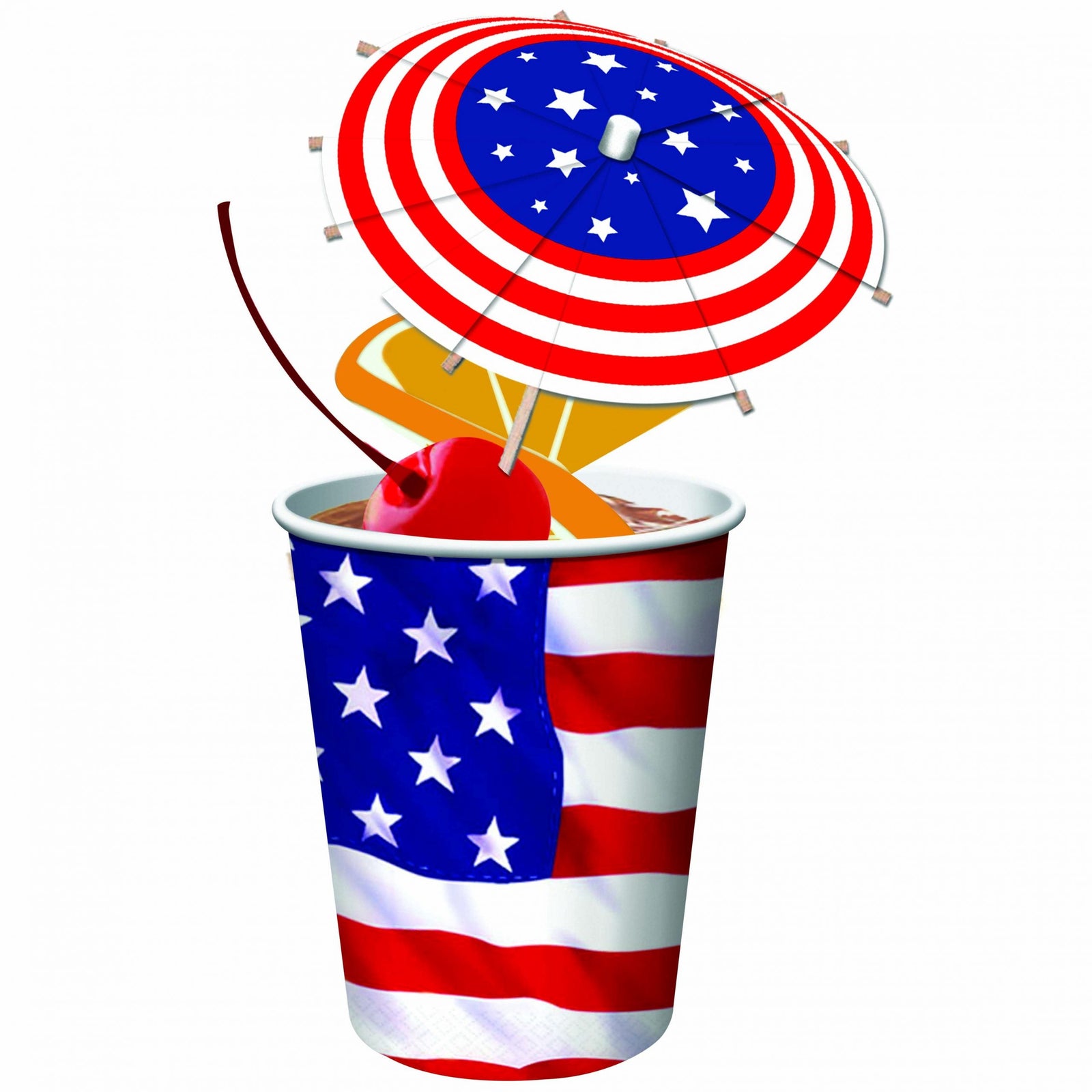 Drink Umbrella USA Flag Pack of 12 Cocktail Decoration 2