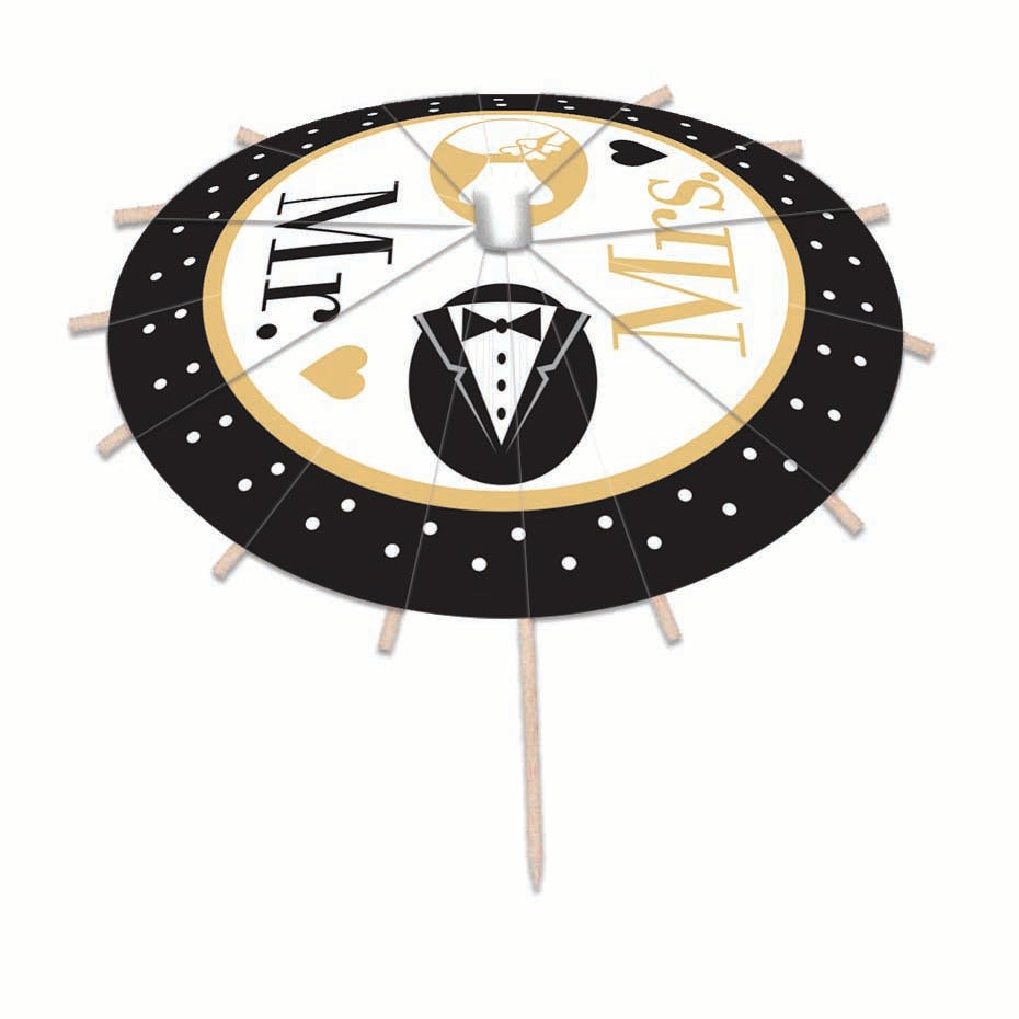 Drink Umbrella Wedding Pack of 12 Cocktail Decoration 1