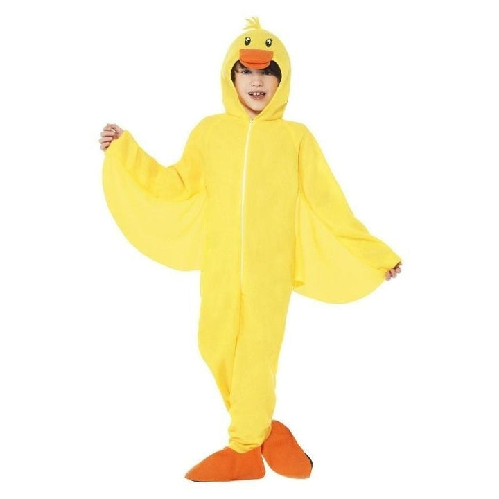 Duck Costume Kids Yellow Hooded Onesie_4