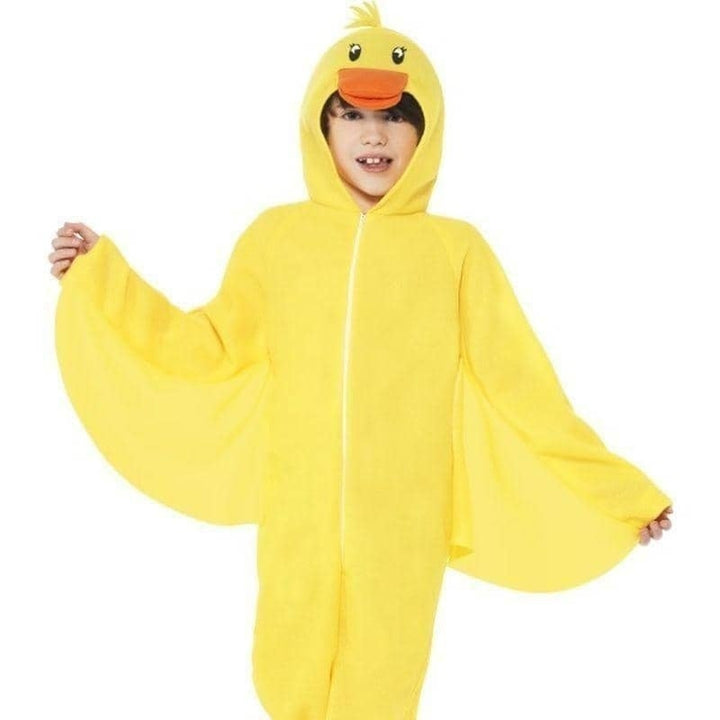 Duck Costume Kids Yellow Hooded Onesie_1