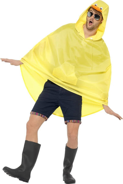 Duck Party Festival Adult Yellow Poncho 5