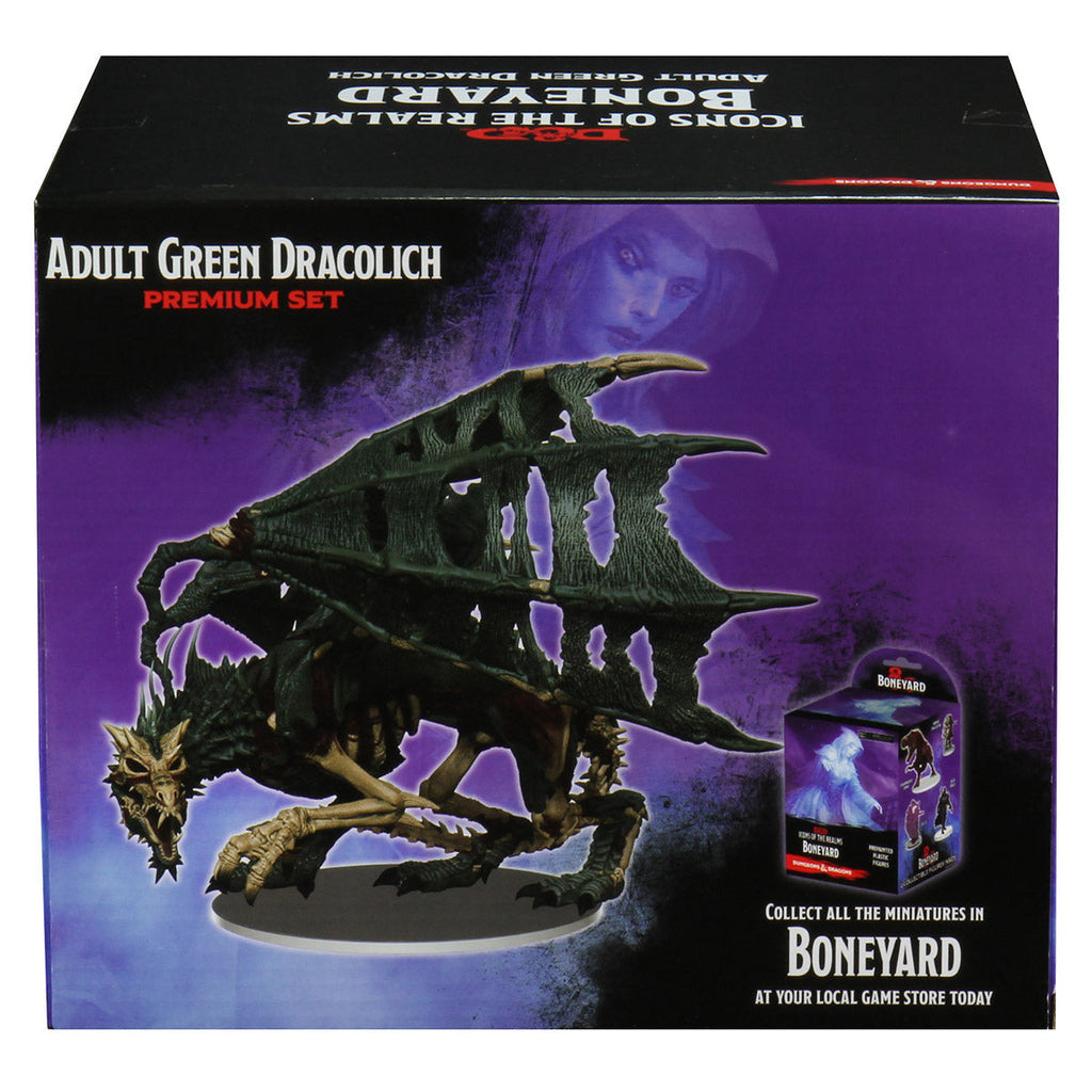 Size Chart Dungeons and Dragons D&D Boneyard Premium Set - Green Dracolich (Set18)