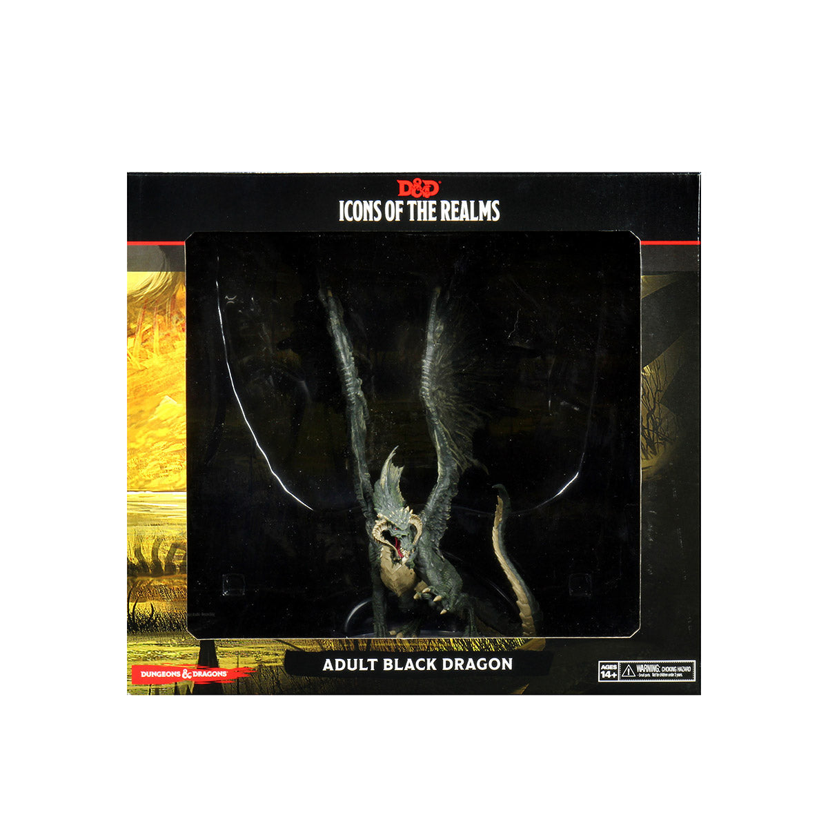 Dungeons and Dragons D&D Icons of the Realms Adult Black Dragon Premium Figure 11