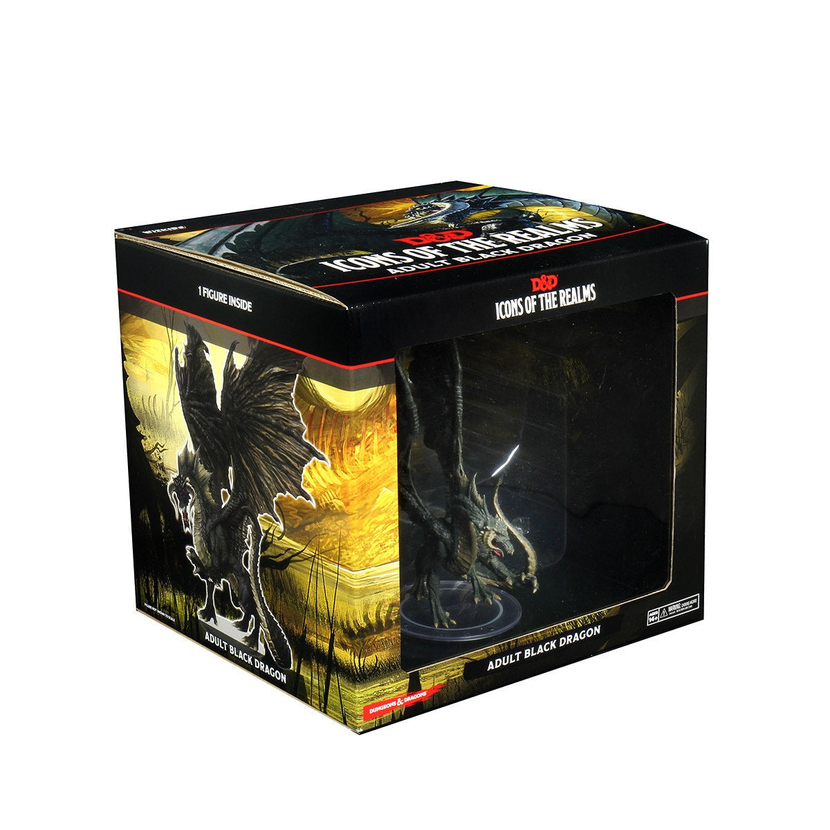 Dungeons and Dragons D&D Icons of the Realms Adult Black Dragon Premium Figure 12