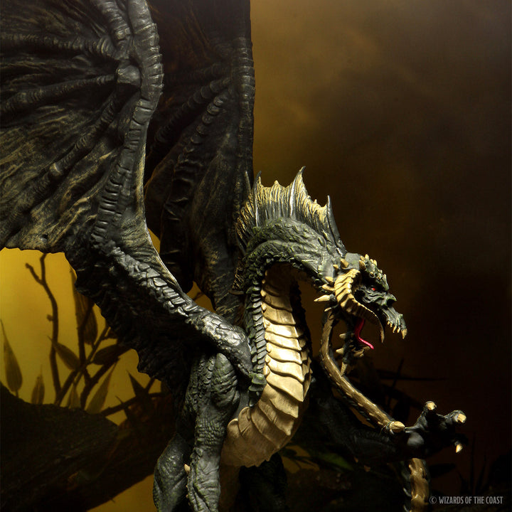 Dungeons and Dragons D&D Icons of the Realms Adult Black Dragon Premium Figure_18