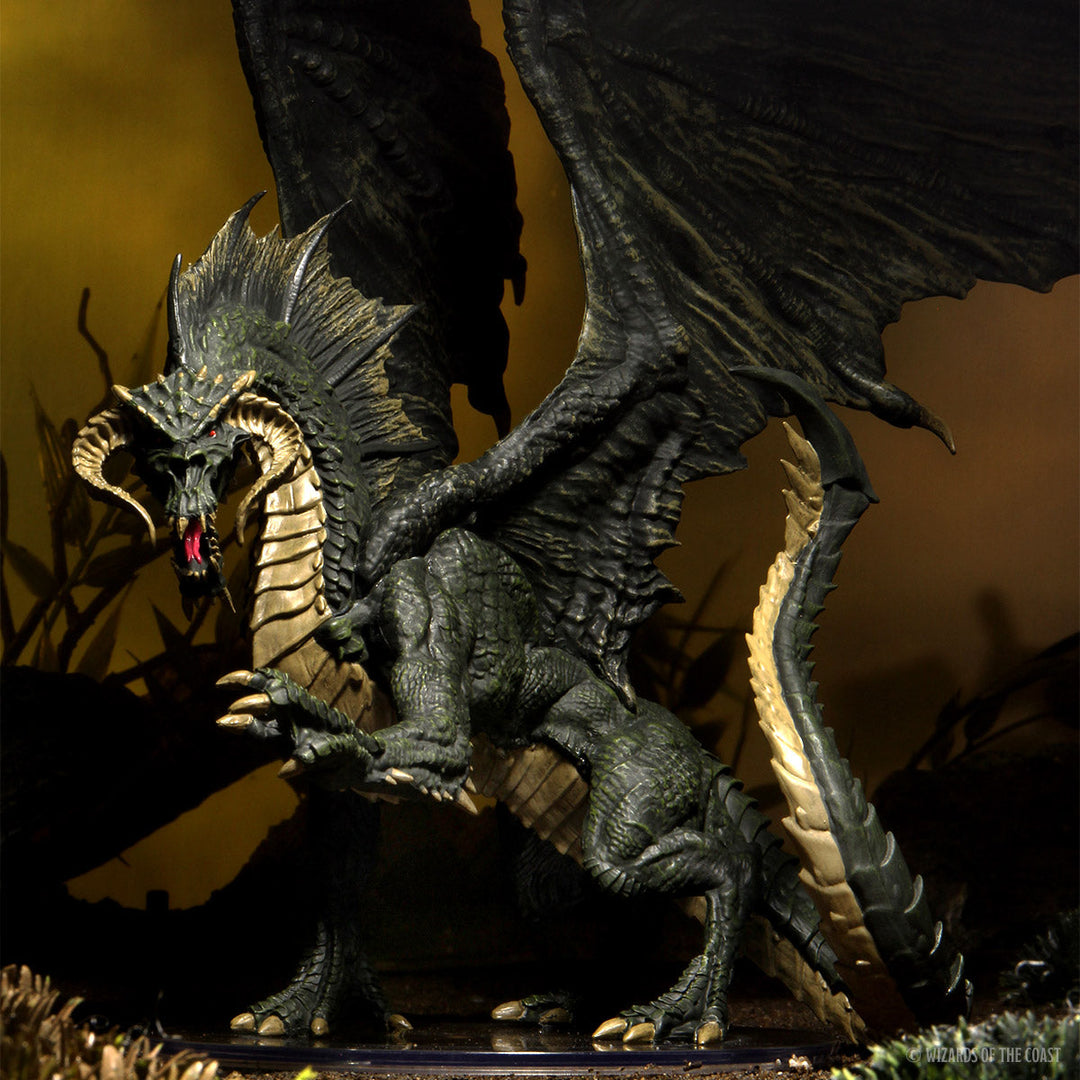 Dungeons and Dragons D&D Icons of the Realms Adult Black Dragon Premium Figure_19