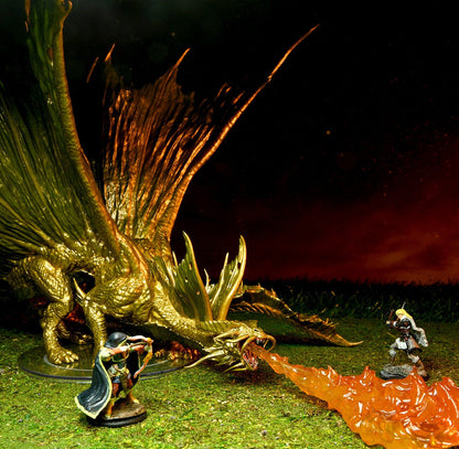 Dungeons and Dragons D&D Icons of the Realms Adult Gold Dragon Premium Figure 22