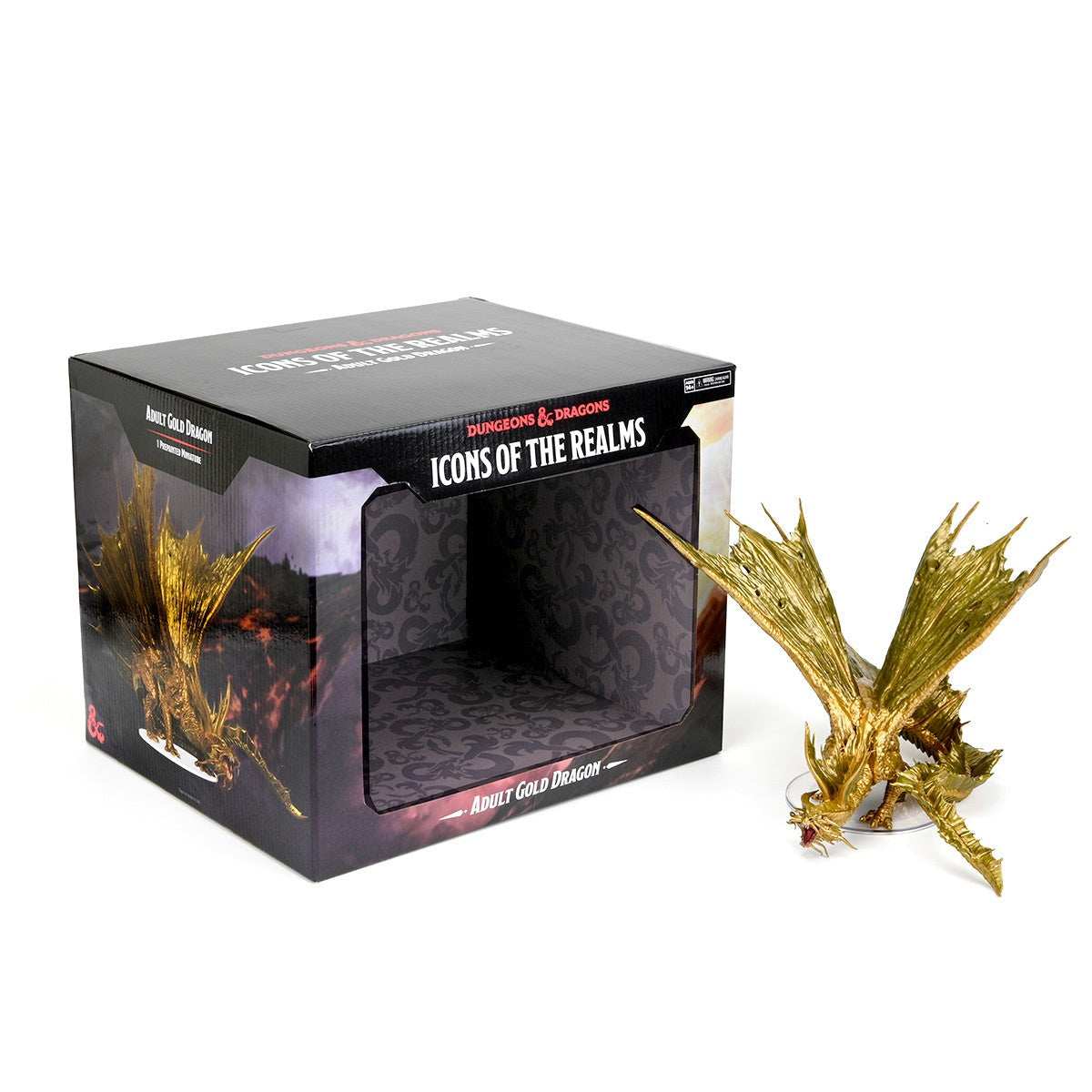 Dungeons and Dragons D&D Icons of the Realms Adult Gold Dragon Premium Figure 1