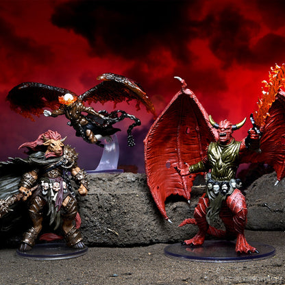 Dungeons and Dragons D&D Icons of the Realms Archdevils Bael Bel and Zariel 13