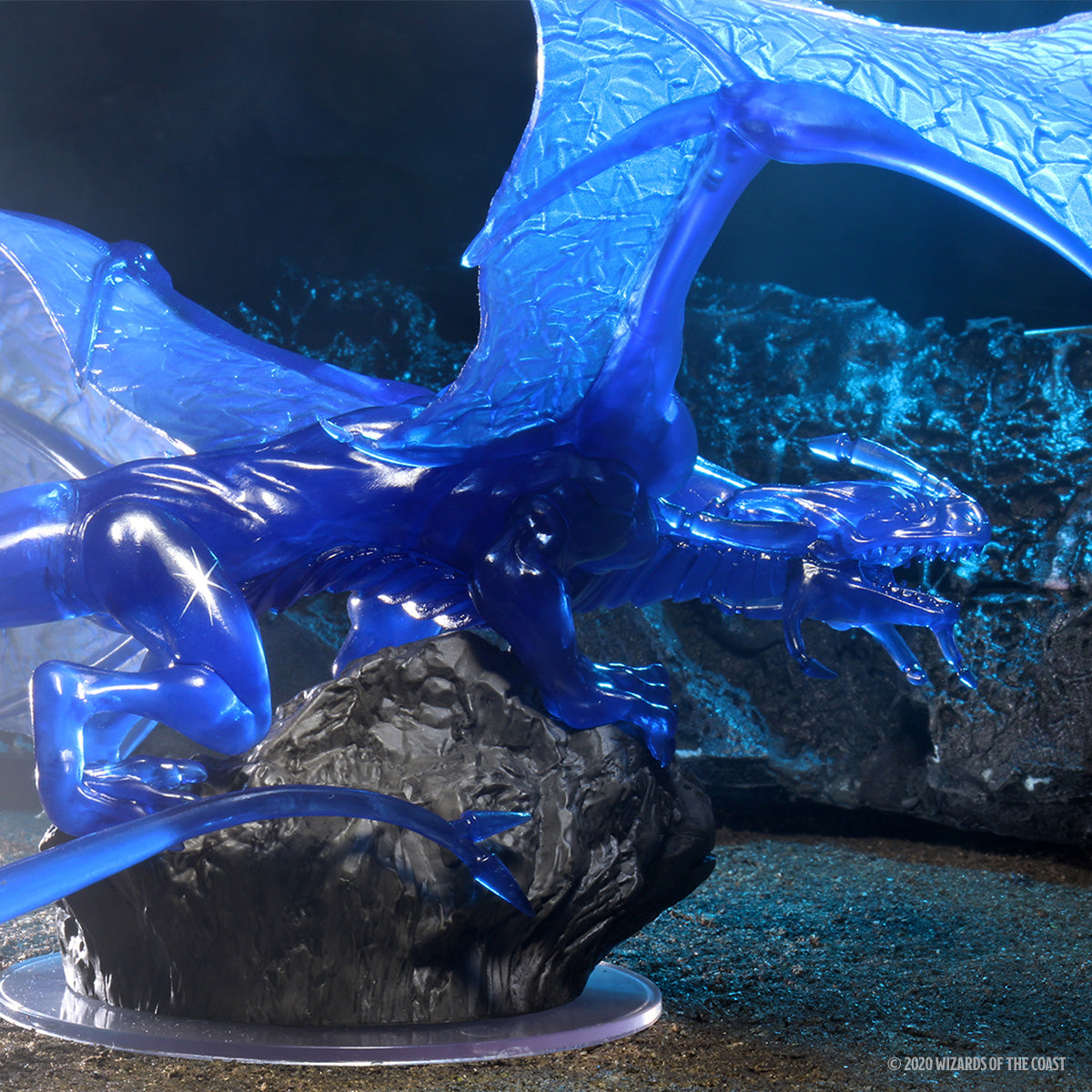 Dungeons and Dragons D&D Icons of the Realms Sapphire Dragon Premium Figure 8