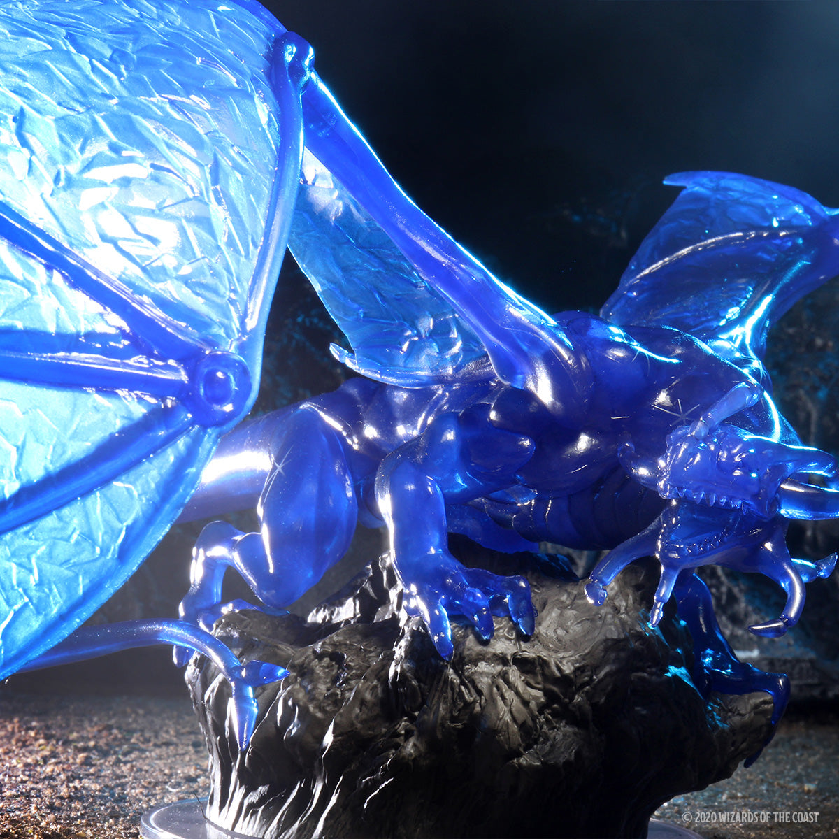Dungeons and Dragons D&D Icons of the Realms Sapphire Dragon Premium Figure 9