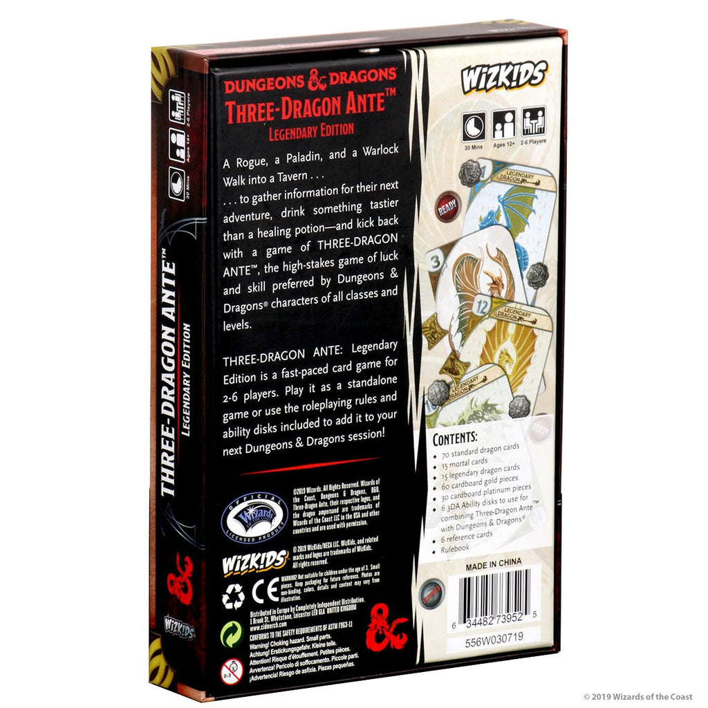 Dungeons and Dragons D&D Three Dragon Ante Legendary Edition 2