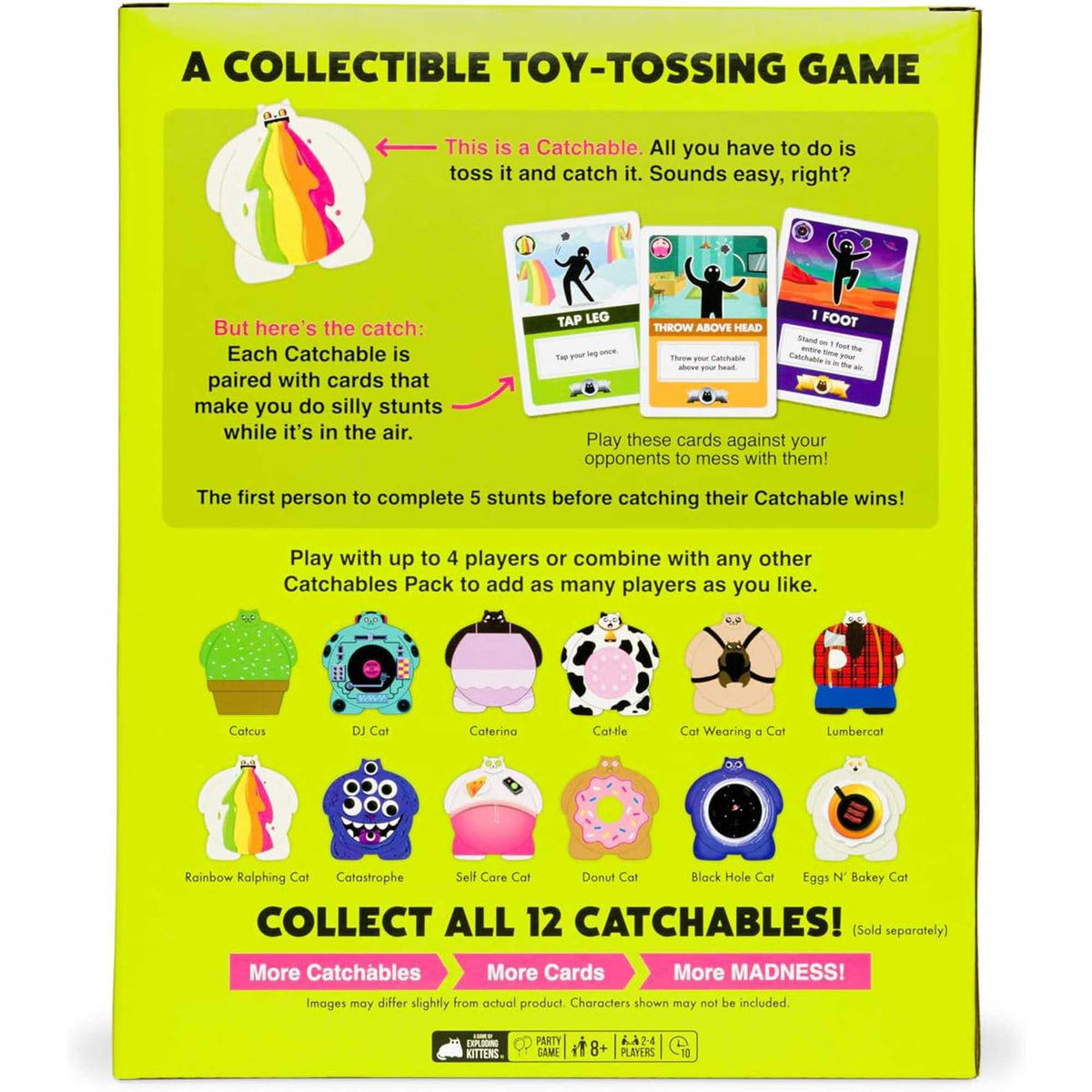 Catchables Core 4 Pack Board Game by Exploding Kittens 2