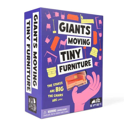 Giants Moving Tiny Furniture Board Game by Exploding Kittens 1