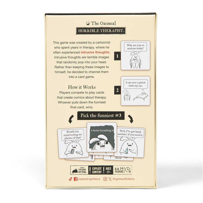 Horrible Therapist Board Game by Exploding Kittens 2