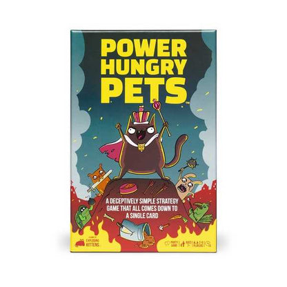 Power Hungry Pets Tin Version Board Game by Exploding Kittens 1