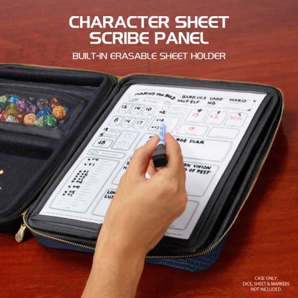 Tabletop Rpgs RPG Organizer Case Collectors Edition Blue Binder 4