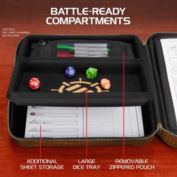 Tabletop Rpgs RPG Organizer Case Collectors Edition Brown Binder 3