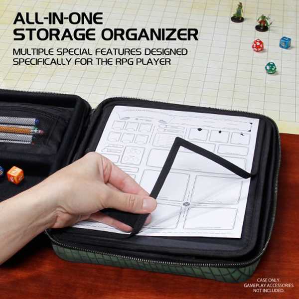 Tabletop Rpgs RPG Organizer Case Collectors Edition Green Binder 2