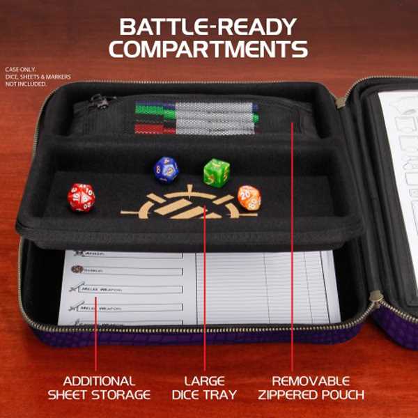 Tabletop Rpgs RPG Organizer Case Collectors Edition Purple Binder 3