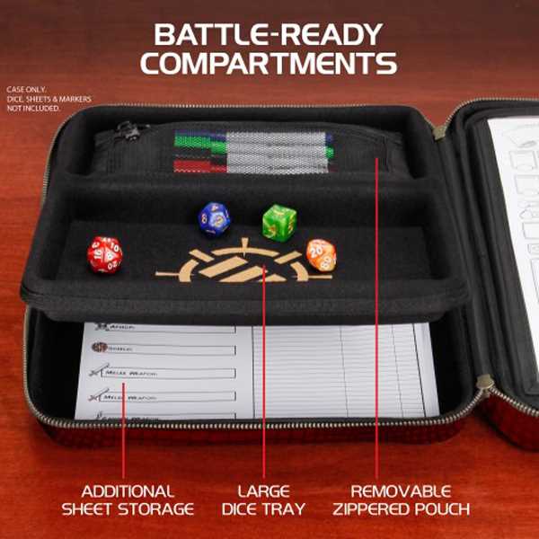 Tabletop Rpgs RPG Organizer Case Collectors Edition Red Binder 3